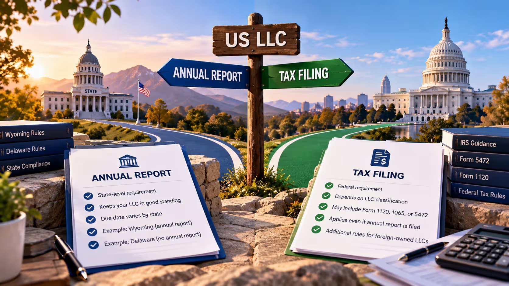 Annual Report vs Tax Filing: What US LLC Founders Need to Know