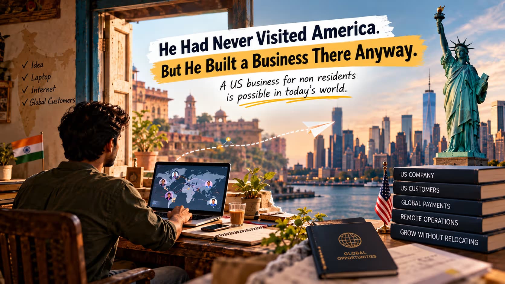 He Had Never Visited America. But He Built a Business There Anyway.
