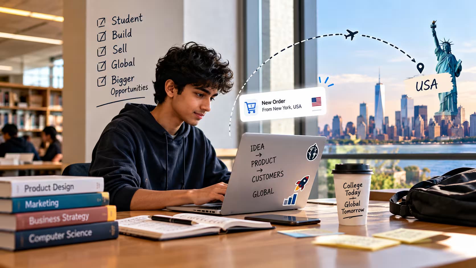 Start Business as a Student: He Started Selling to America