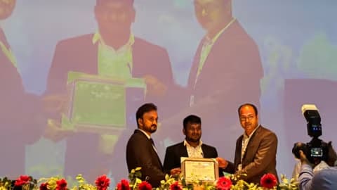 Bihar Startup recognition ceremony for Tousif Akram