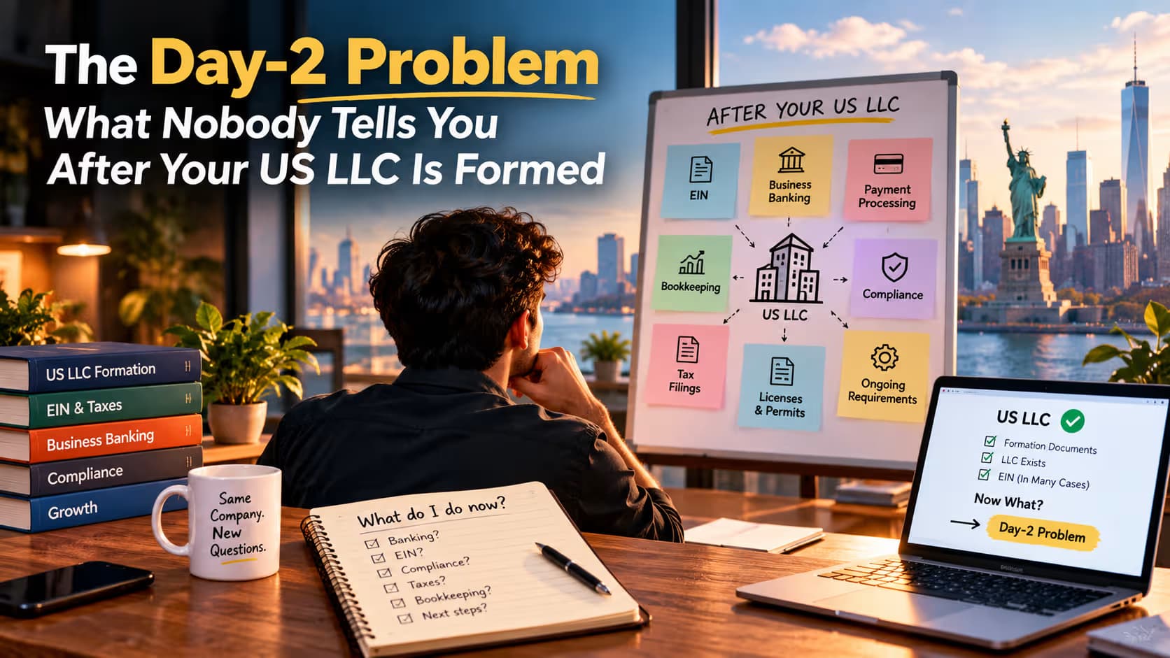 The Day-2 Problem: What Nobody Tells You After Your US LLC Is Formed