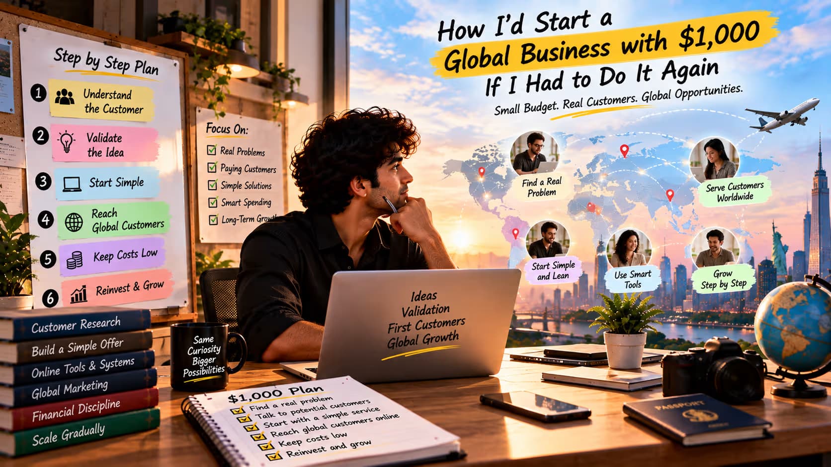 Start a Global Business With $1,000: How I'd Do It Today