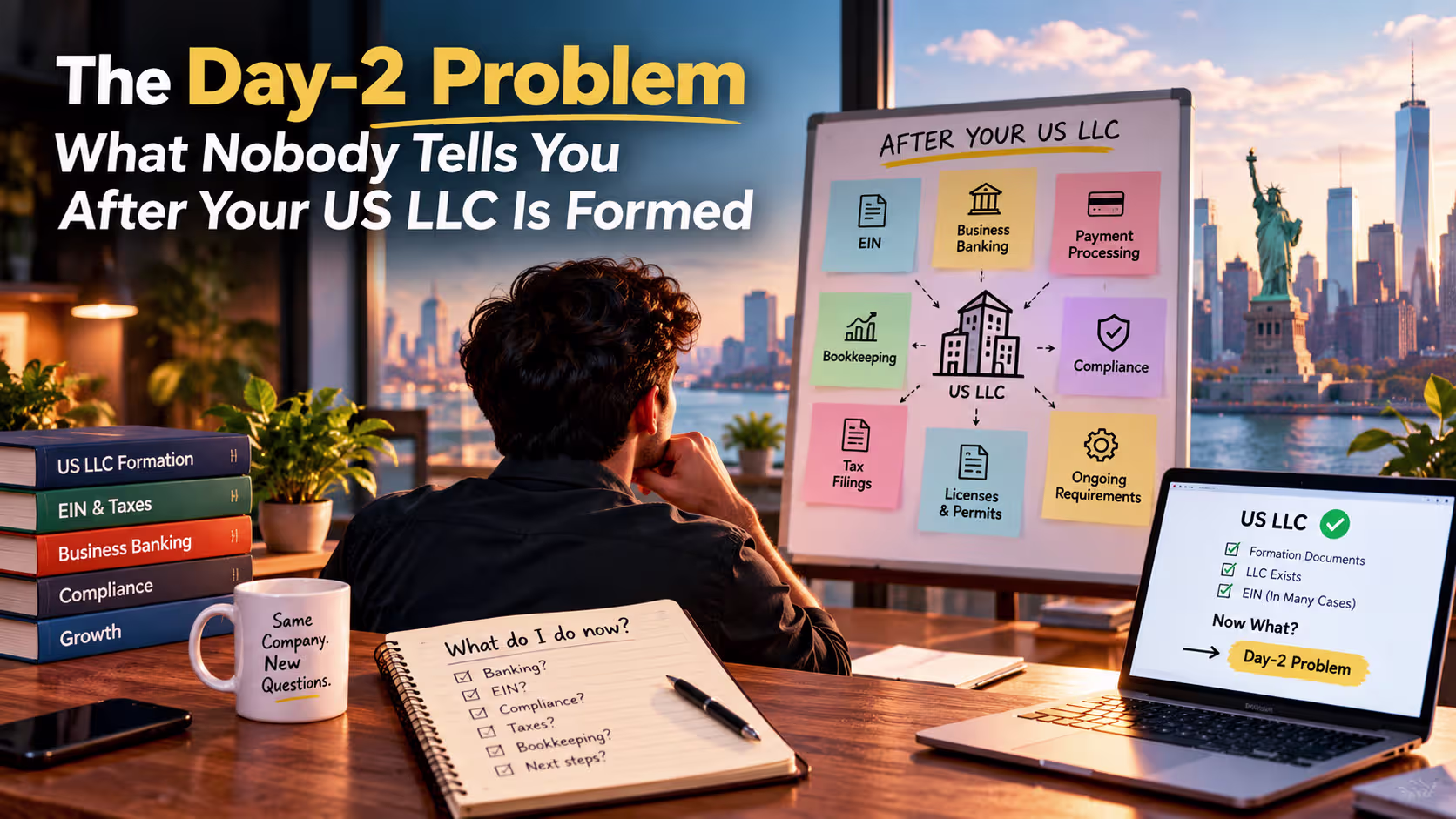 The Day-2 Problem: What Nobody Tells You After Your US LLC Is Formed