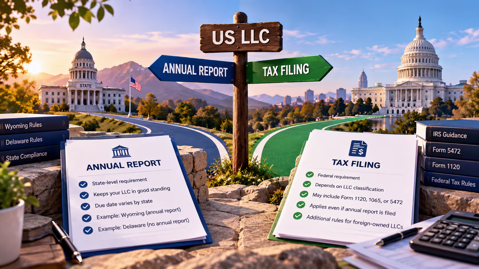Annual Report vs Tax Filing: What US LLC Founders Need to Know