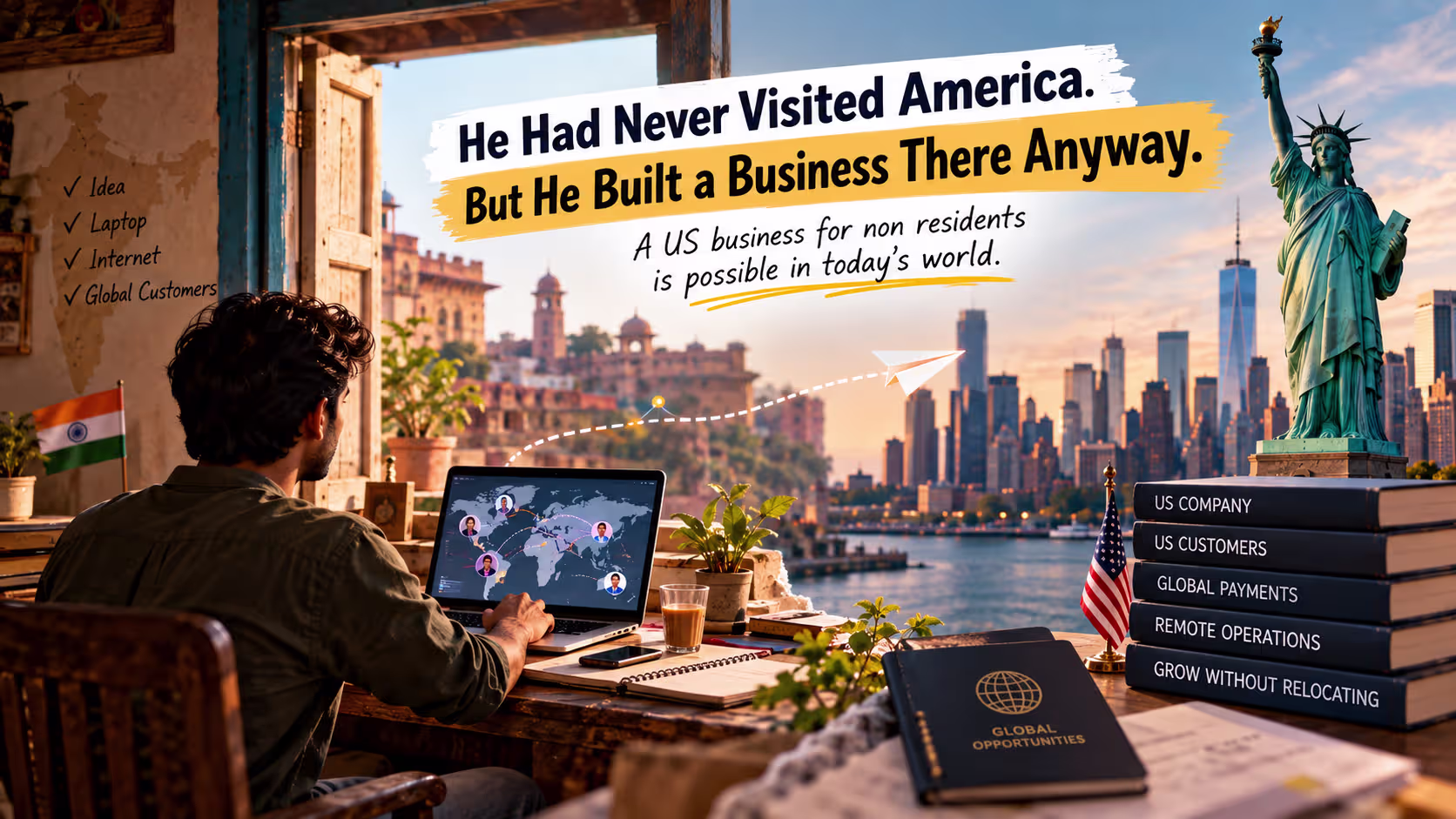 He Had Never Visited America. But He Built a Business There Anyway.