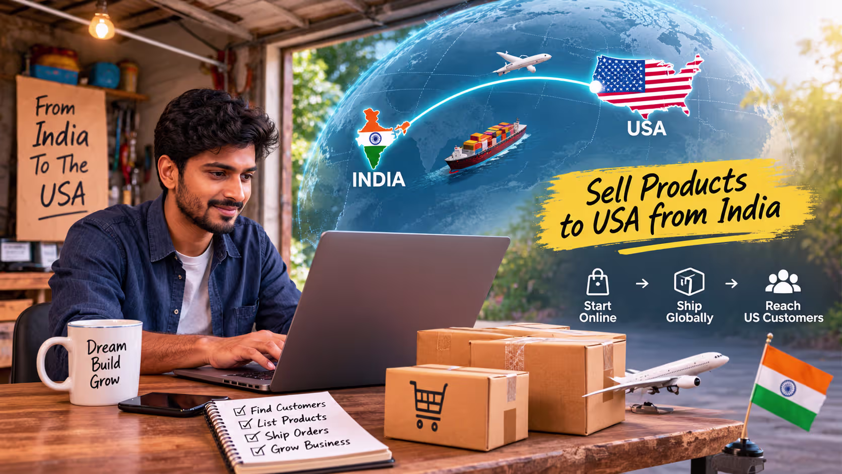 Sell Products to USA From India: How to Start an Ecommerce Business