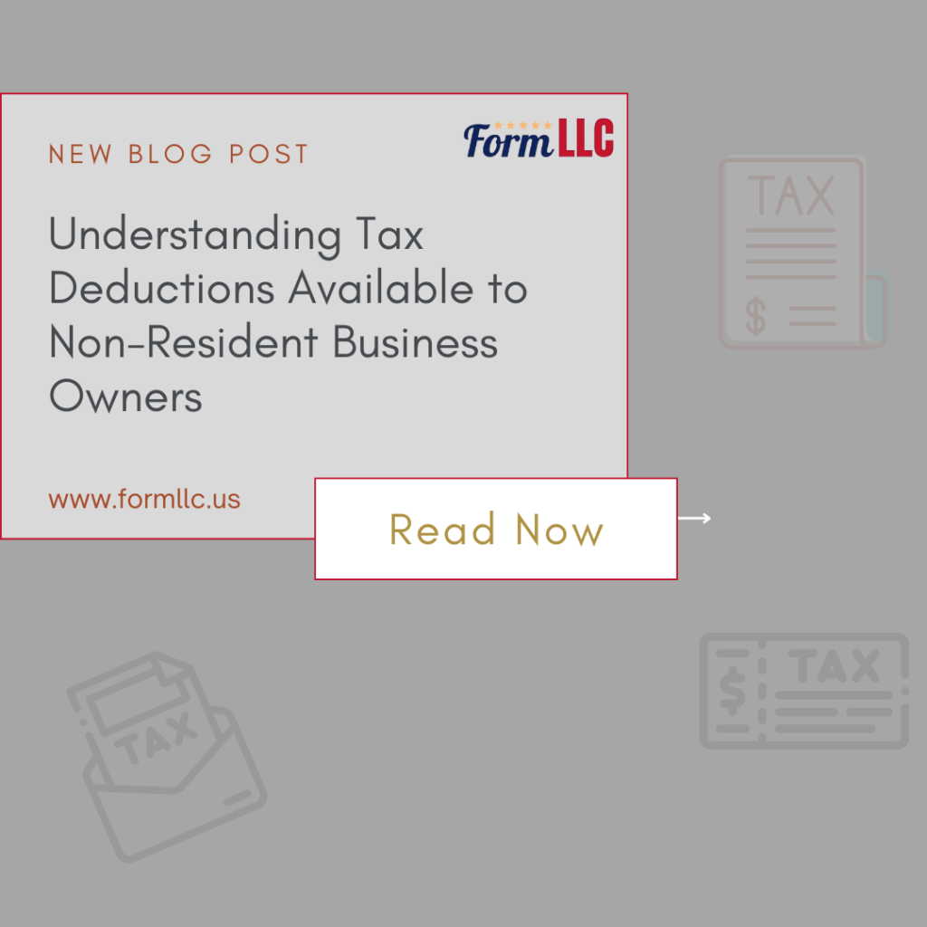 As a non-resident enterprise proprietor with a US-based LLC, coping with your tax responsibilities correctly can help lessen your typical tax liability. One of the maximum effective equipment for decreasing your taxable profits is tax deductions. Understanding which deductions are available to you and a way to declare them can substantially impact your bottom line. Here’s a complete guide to the tax deductions to be had to non-resident commercial enterprise proprietors running within the US.