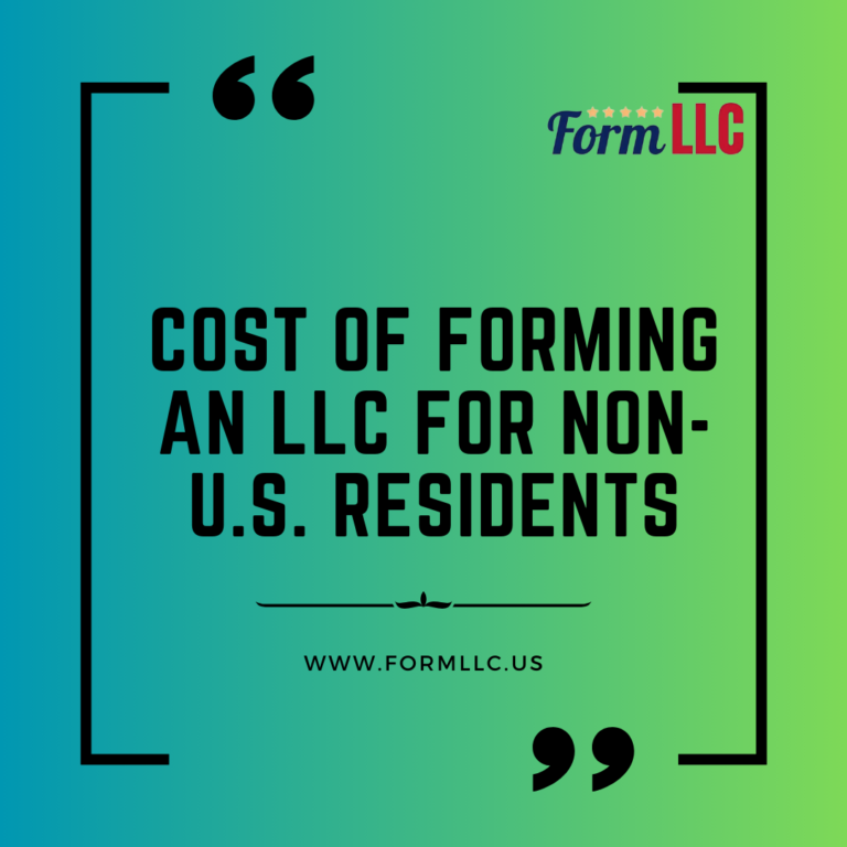 Establishing a Limited Liability Company (LLC) withinside the United States as a non-resident is a possible and comparatively low priced method. However, the expenses can range primarily based totally at the nation of incorporation, required offerings, and further considerations. Understanding those costs is important for budgeting and making plans.