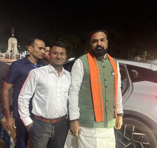 Tousif akram with samrat chaudhary Deputy Chief minister of Bihar
