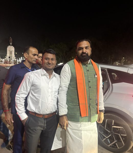 Tousif akram with samrat chaudhary Deputy Chief minister of Bihar